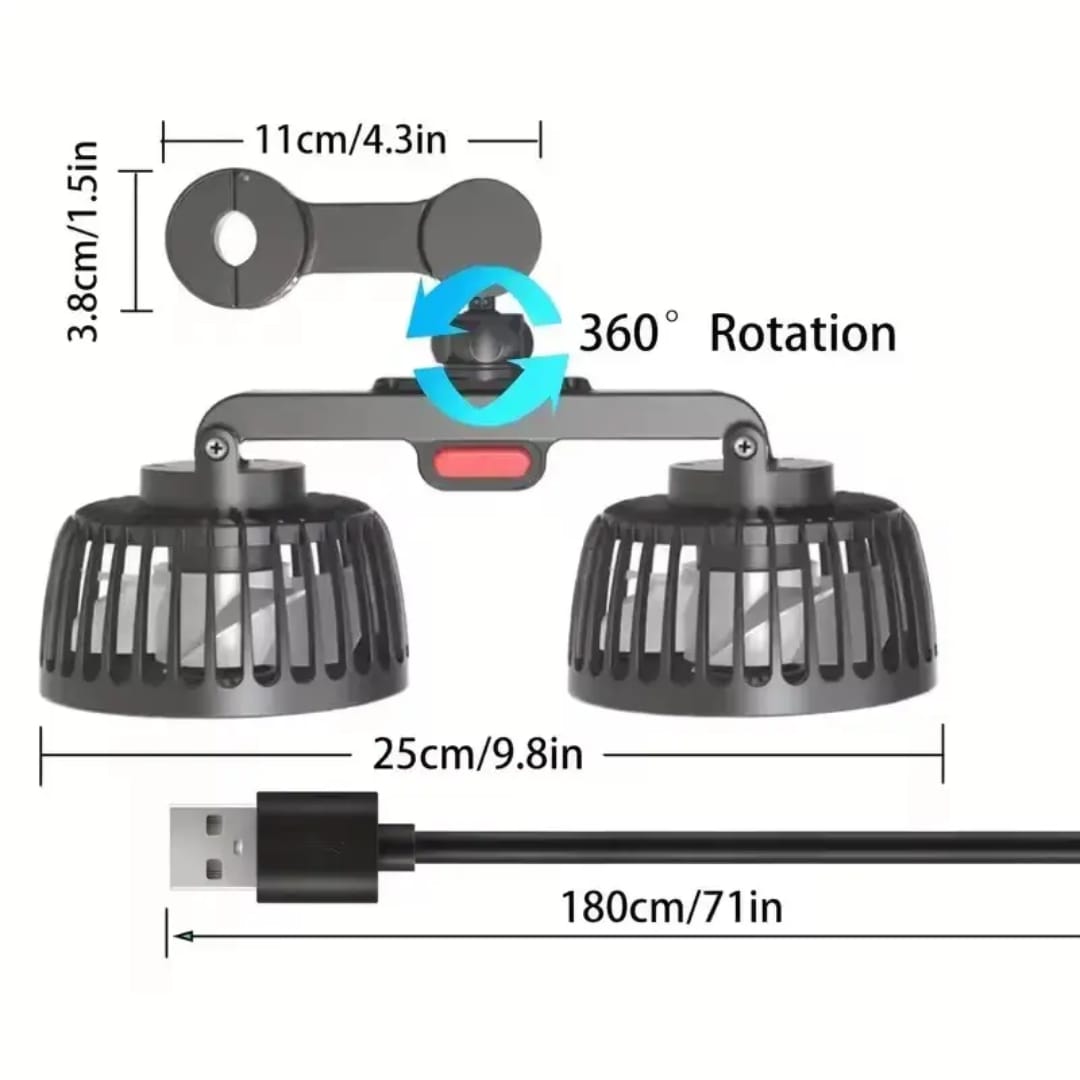 VEHICLE FAN Double - Head - Image 5